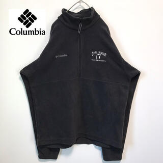 コロンビア(Columbia)の<希少刺繍>Columbia コロンビア 刺繍ハーフジップフリースジャケット(ブルゾン)