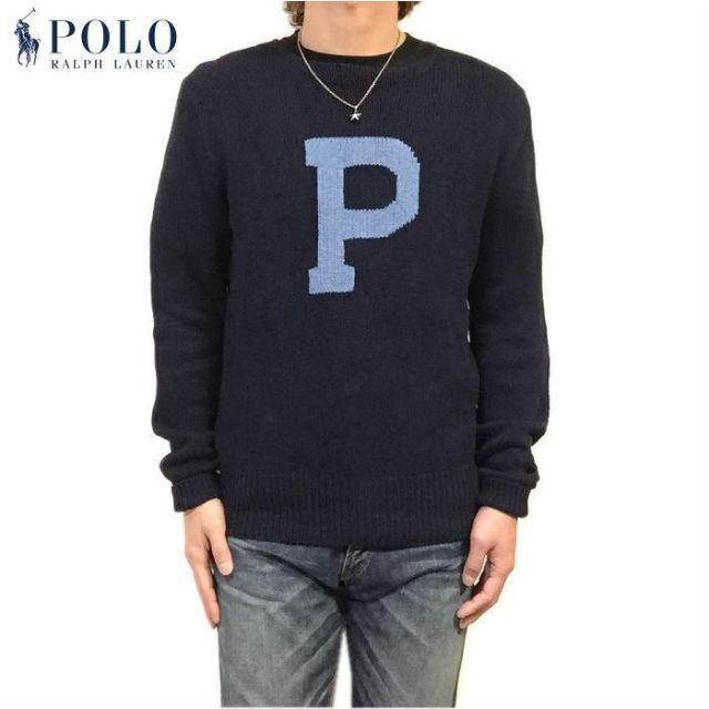 POLO RALPH LAUREN(ポロラルフローレン)の美品　Ｌ　ヴィンテージ　ポロ ラルフローレン　Ｐ コットン リネン セーター メンズのトップス(ニット/セーター)の商品写真