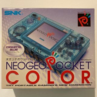 エスエヌケイ(SNK)のネオジオポケットカラー　クリスタルブルー(携帯用ゲーム機本体)