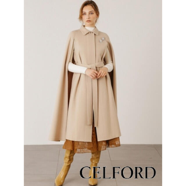 ロングコート 【新品未着用タグ付】CELFORD セルフォード マントコート