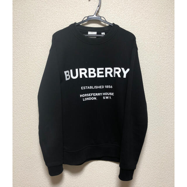 BURBERRY(バーバリー)のバーバリー　コットンロゴスウェットxs レディースのトップス(トレーナー/スウェット)の商品写真