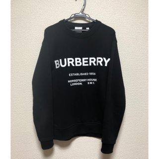 バーバリー(BURBERRY)のバーバリー　コットンロゴスウェットxs(トレーナー/スウェット)