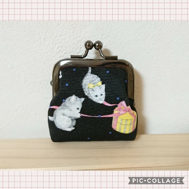 franche lippee(フランシュリッペ)の専用です♪ミニがま口ポーチ ＊セレブキャット＊ ハンドメイドのファッション小物(ポーチ)の商品写真