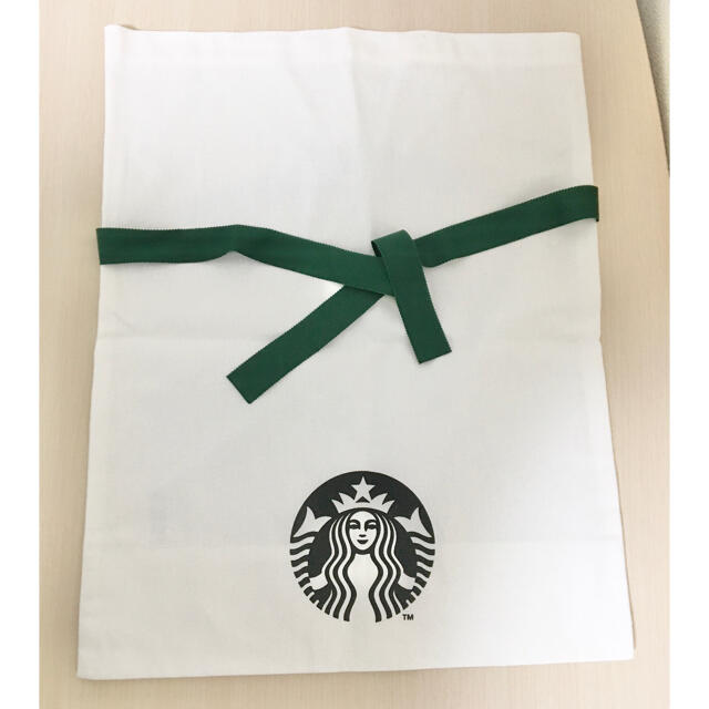 Starbucks Coffee(スターバックスコーヒー)のスタバ　新品未使用　布製巾着袋　プレゼント　包装　スターバックス　袋　包装 エンタメ/ホビーのコレクション(ノベルティグッズ)の商品写真