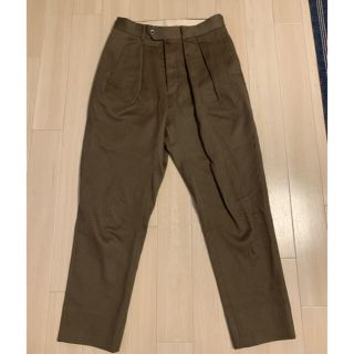 コモリ(COMOLI)のNEAT ニート Cotton Pique/Tapered (Khaki)(スラックス)