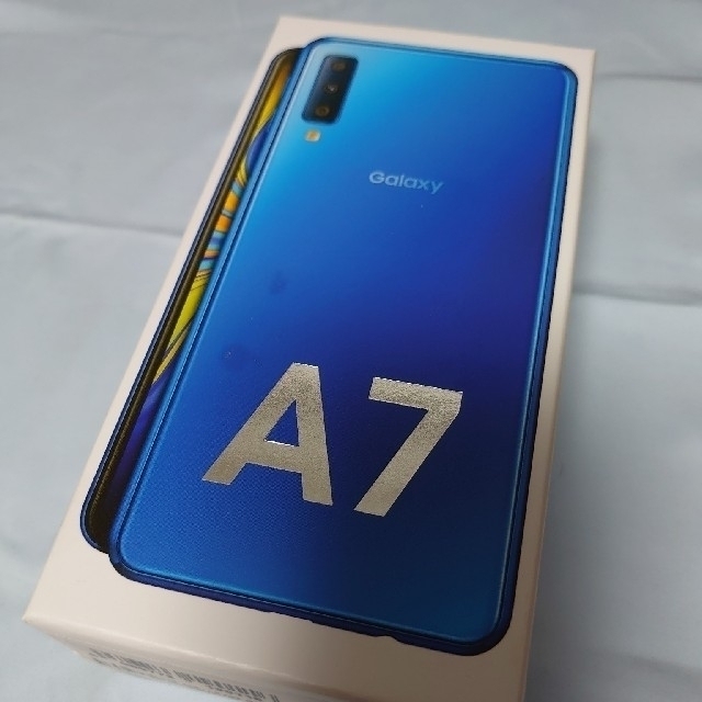 Galaxy A7 ブルー 64 GB SIMフリースマートフォン本体