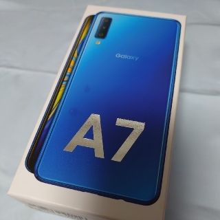 サムスン(SAMSUNG)のGalaxy A7 ブルー 64 GB SIMフリー(スマートフォン本体)