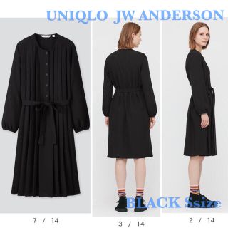 ユニクロ(UNIQLO)の【新品タグ付】UNIQLO JW ANDERSON ベルテッドプリーツワンピース(ひざ丈ワンピース)