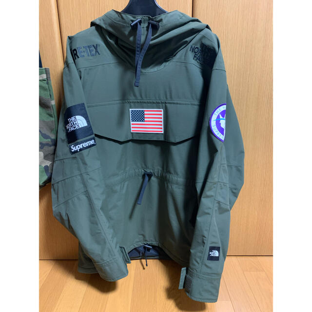 希少sサイズ 17ss supreme  northface オリーブ