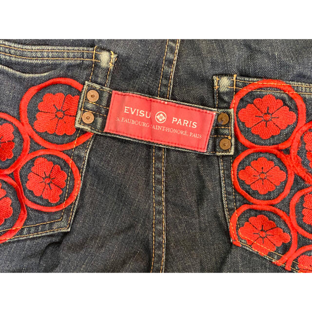 EVISU - EVISUのParis の家紋刺繍 デニムパンツの通販 by シカさん's 