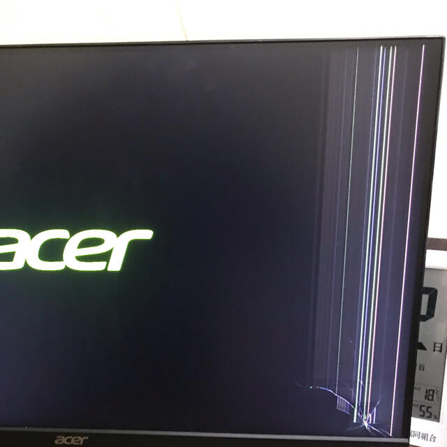 Acer(エイサー)のacer モニター　ジャンク　ゲーミングモニター　備品は新品 スマホ/家電/カメラのテレビ/映像機器(その他)の商品写真