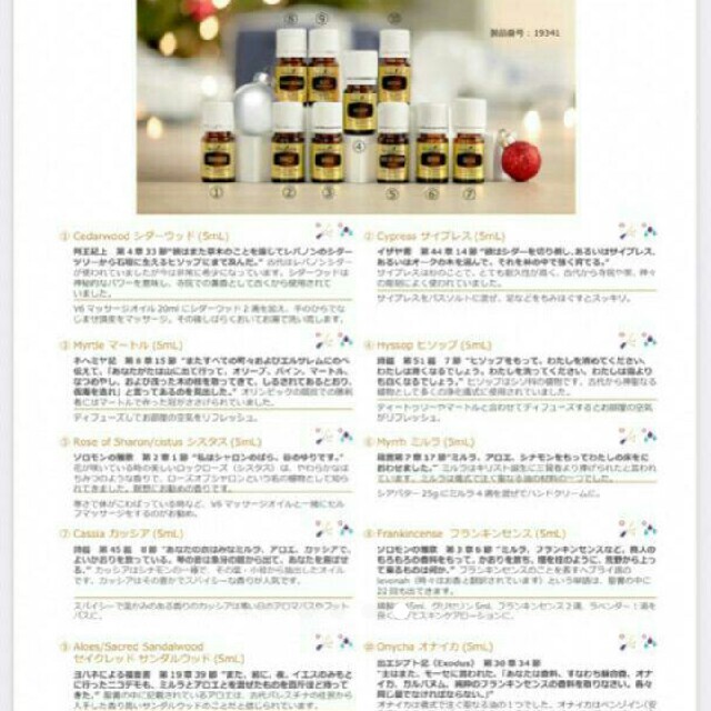 カテゴリ morry様専用ヤングリビング 聖書オイル新の通販 by Ria's