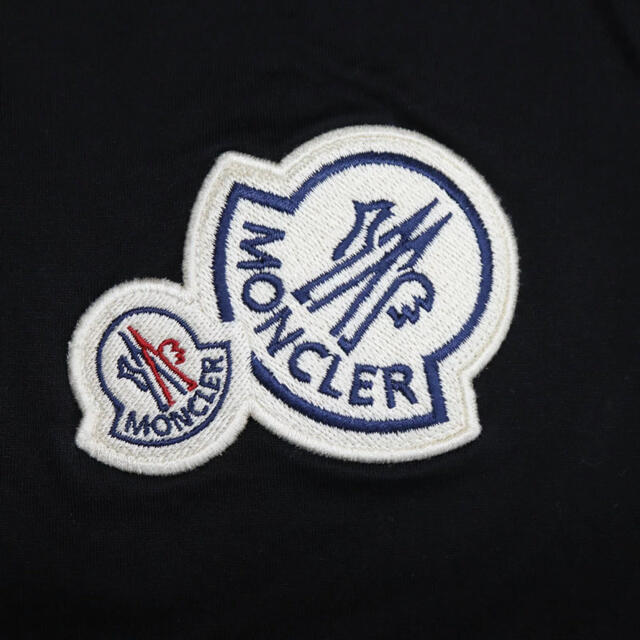 XLサイズ Moncler モンクレール ダブルロゴ入りTシャツ ブラック