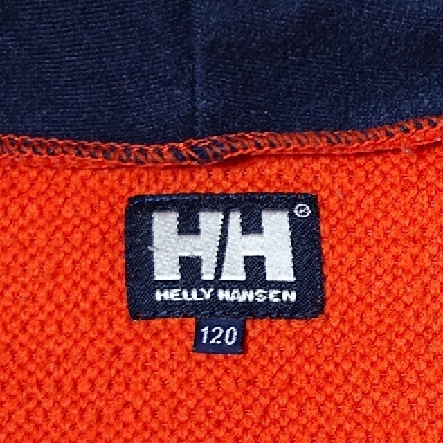 HELLY HANSEN(ヘリーハンセン)の【値下げ】ヘリーハンセン ファイバーパイルフーディー 120cm オレンジ  キッズ/ベビー/マタニティのキッズ服男の子用(90cm~)(ジャケット/上着)の商品写真