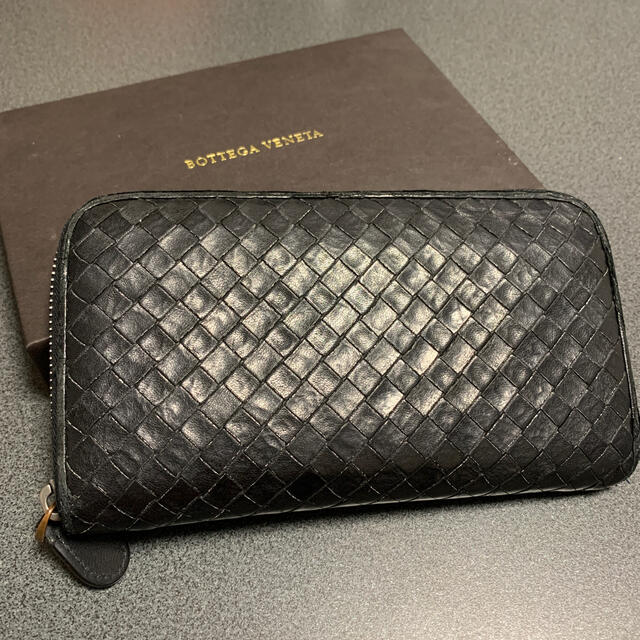 Bottega Veneta(ボッテガヴェネタ)のBOTTEGA VENETA 長財布ブラック メンズのファッション小物(長財布)の商品写真