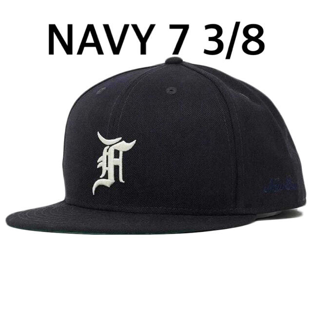 FOG new era navy 7 3/8 ネイビー