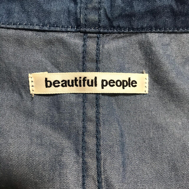 beautiful people(ビューティフルピープル)のbeautiful people デニム モッズコート☆アウター ジャケット レディースのジャケット/アウター(トレンチコート)の商品写真