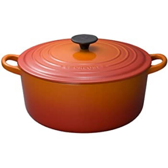 LE CREUSET(ルクルーゼ)のルクルーゼ鍋  SIGNATURE ココットロンド 26cm インテリア/住まい/日用品のキッチン/食器(鍋/フライパン)の商品写真