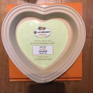 ルクルーゼ(LE CREUSET)のル・クルーゼ　ハートディッシュ　ブルー(食器)