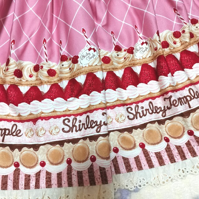 正規輸入販売元 286【160】シャーリーテンプル ケーキ スカート ピンク 