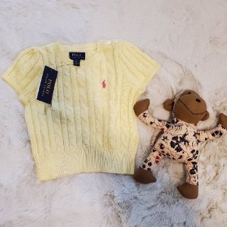 ポロラルフローレン(POLO RALPH LAUREN)の★POLO RALPH LAUREN半袖のセーター4y★(ニット)