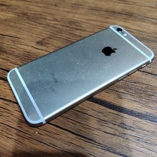 iPhone6 バックパネル ゴールド ジャンク 1 iPhone 6(スマートフォン本体)