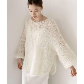 プラージュ(Plage)の新品　Plage  プラージュ　イタリアヤーン HANDKNIT モヘヤ(ニット/セーター)