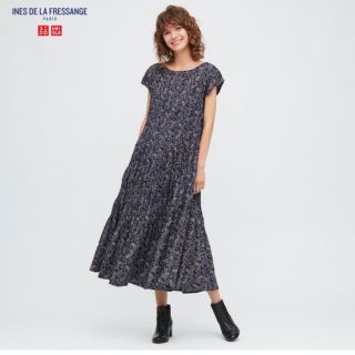 ユニクロ(UNIQLO)の【ににここ様専用】UNIQLO ツイストプリーツワンピース (ロングワンピース/マキシワンピース)