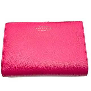 スマイソン(Smythson)のSMYTHSON スマイソン コンチネンタルウォレット ピンク 財布(長財布)