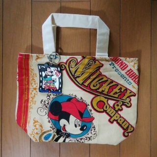 ディズニー(Disney)のハンドメイド　トートバック　ディズニー　ミッキー　5-2(バッグ)