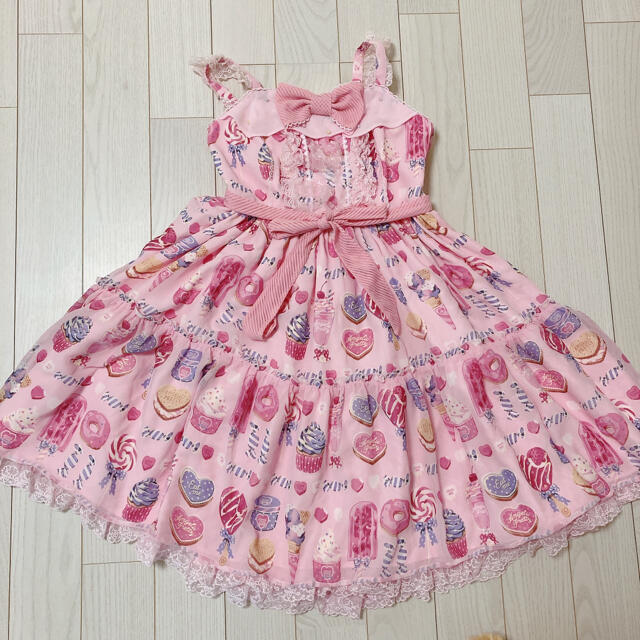 Angelic Pretty Sugar Candy Shop jsk ピンク 全てのタイムセール