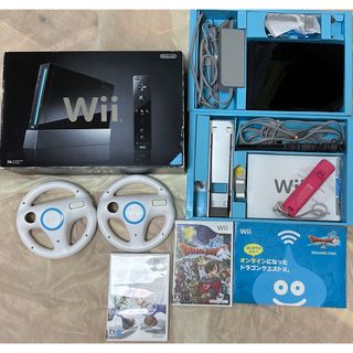 【値下げ】Nintendo Wii 本体 RVL-S-KJ　ソフト2本