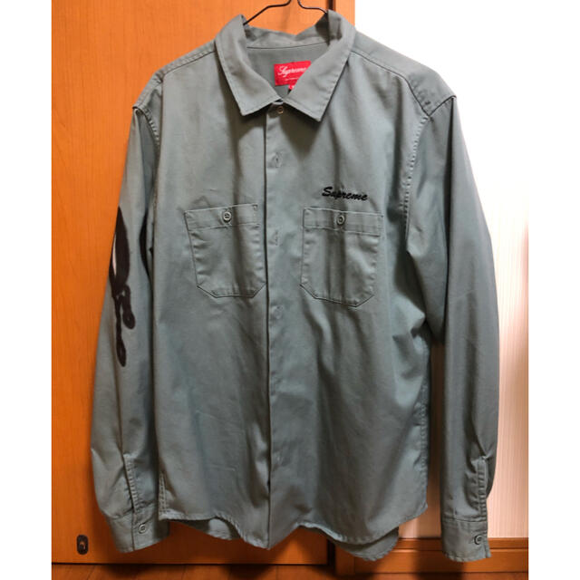 supreme rose work shirt M