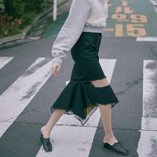 アメリヴィンテージ(Ameri VINTAGE)のameri vintage denim skirt(ひざ丈スカート)