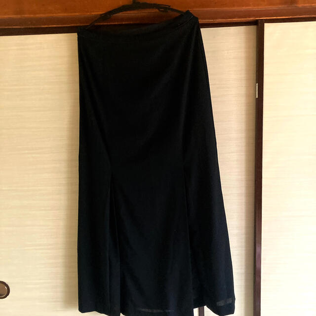 COMME CA DU MODE(コムサデモード)の黒ロングスカート レディースのスカート(ロングスカート)の商品写真