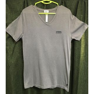 ディーゼル(DIESEL)のDIESEL 半袖Tシャツ　グレー　　メンズ　Ｌサイズ(Tシャツ/カットソー(半袖/袖なし))