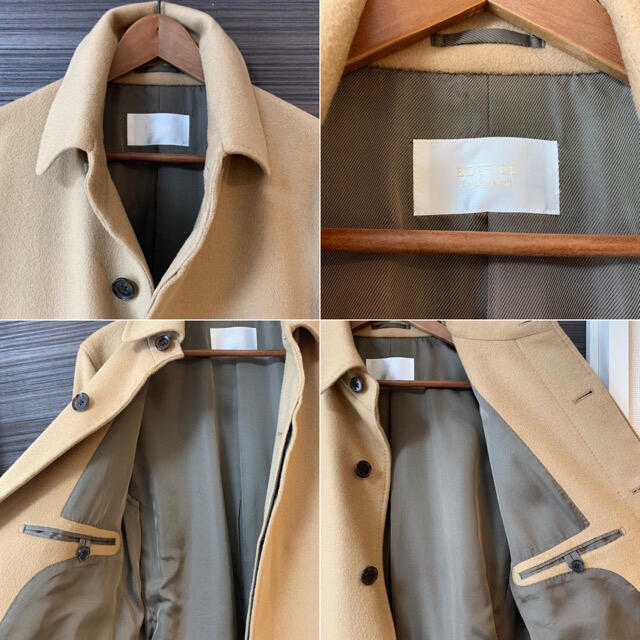 EDIFICE(エディフィス)のEDIFICE エディフィス メンズ カシミア混 ステンカラーコート 48 メンズのジャケット/アウター(ステンカラーコート)の商品写真