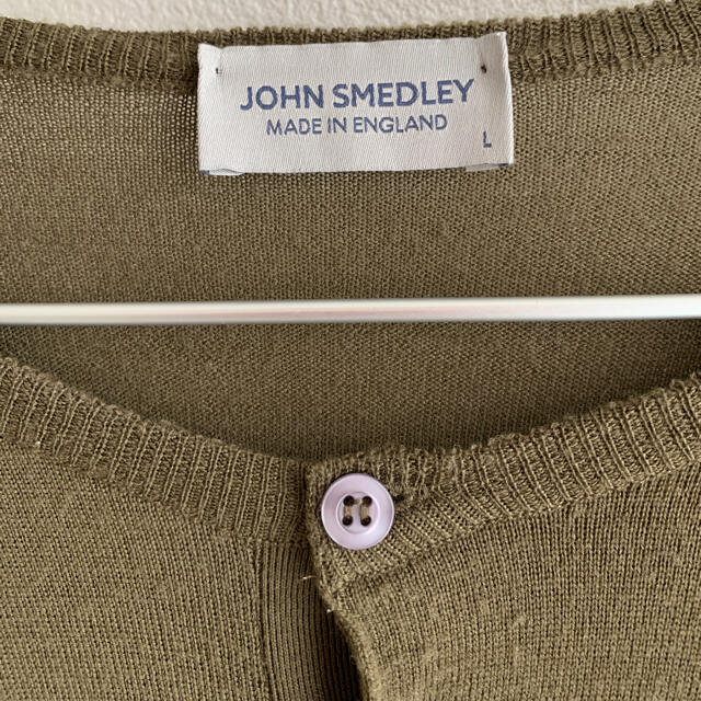 JOHN SMEDLEY(ジョンスメドレー)のJOHN SMEDLEY / RUSSET ヘンリーネック ニット Lサイズ メンズのトップス(ニット/セーター)の商品写真