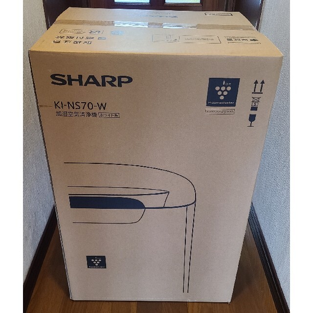 SHARP(シャープ)の＜新品未開封 送料無料＞SHARP シャープ 加湿空気清浄機 KI-NS70-W スマホ/家電/カメラの生活家電(空気清浄器)の商品写真