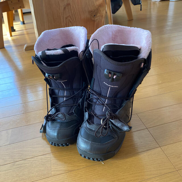 美品】 サロモン SALOMON スノーボード 24.5 レディース ブーツ ブーツ