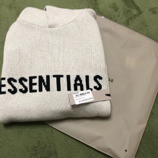 フィアオブゴッド(FEAR OF GOD)のFOG ESSENTIALS ニットフーディ Lサイズ(パーカー)