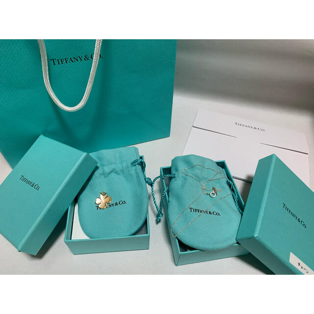 Tiffany フォーリーフ クローバー チャーム&チェーン 2