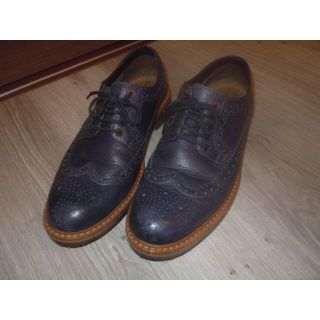 クラークス(Clarks)の値下げClarks クラーク　ウイングチップ　紺　本革 UK8.5=27cm(ドレス/ビジネス)