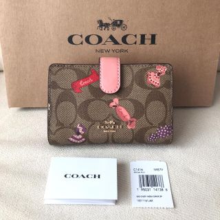 コーチ(COACH)の20-21年秋冬新作★新品 COACH 二つ折り財布 シグネチャー キャンディ(財布)