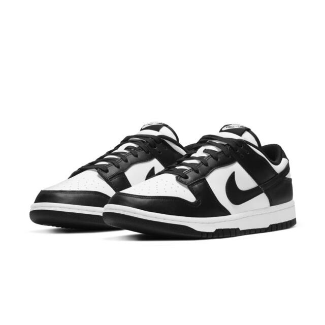 NIKE(ナイキ)のWMNS NIKE DUNK LOW black white 白 黒 27cm メンズの靴/シューズ(スニーカー)の商品写真