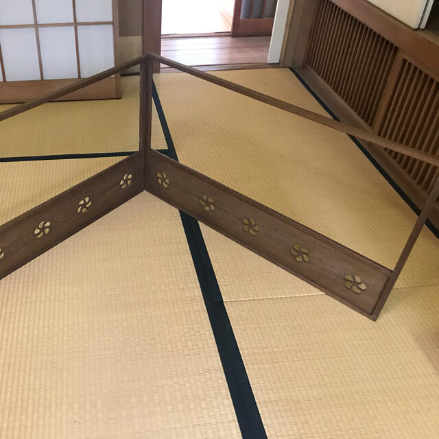 最終値下げしました。茶道具 風炉先板屏風 桑捻梅 如心斎好写し - その他