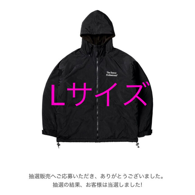 ジャケット/アウターennoy nylon hooded jacket size L