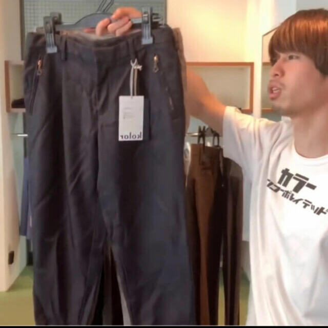 kolor - kolor 19AW PEヘヴィツイル パンツ ネイビー サイズ2の通販 by