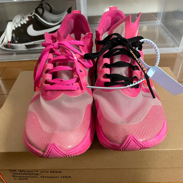 27 センチ OFF-WHITE NIKE ZOOM FLY  snkrs購入