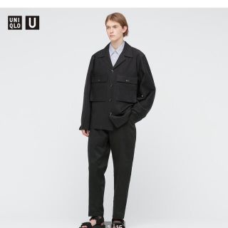 ユニクロ(UNIQLO)のジャージーシャツジャケット　UNIQLOU(Gジャン/デニムジャケット)